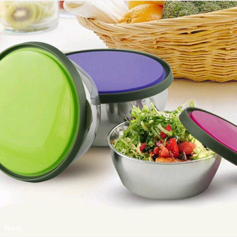 ظرف سه تیکه استیل