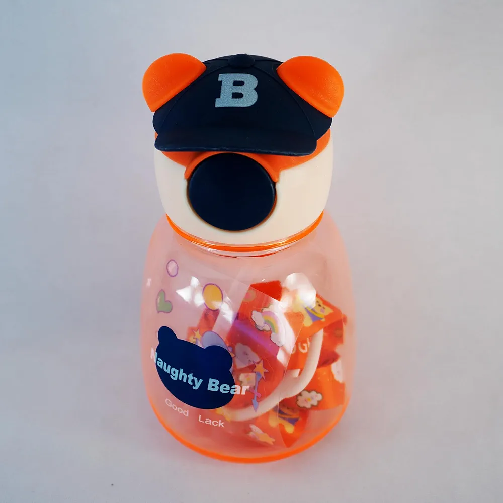 قمقمه طرح خرسی کلاه دار کد 11