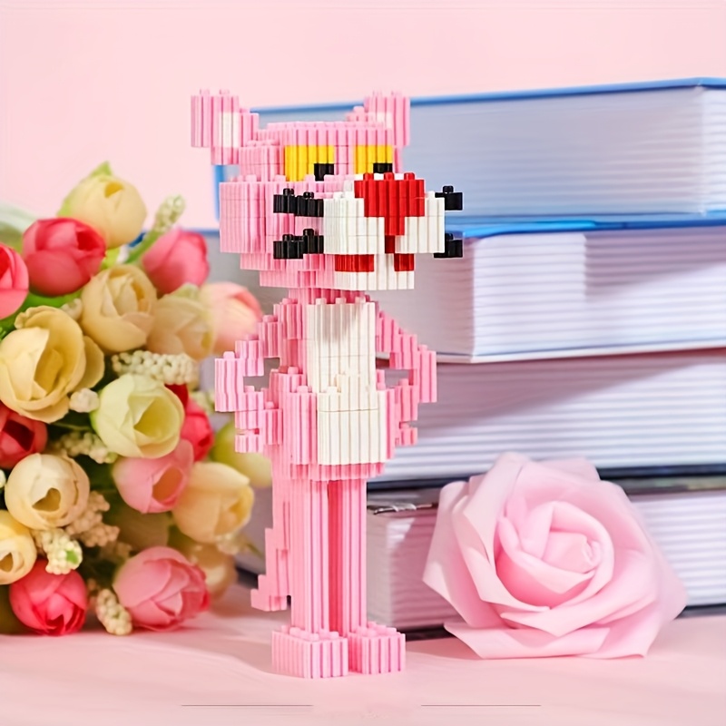 لگو طرح پلنگ صورتی