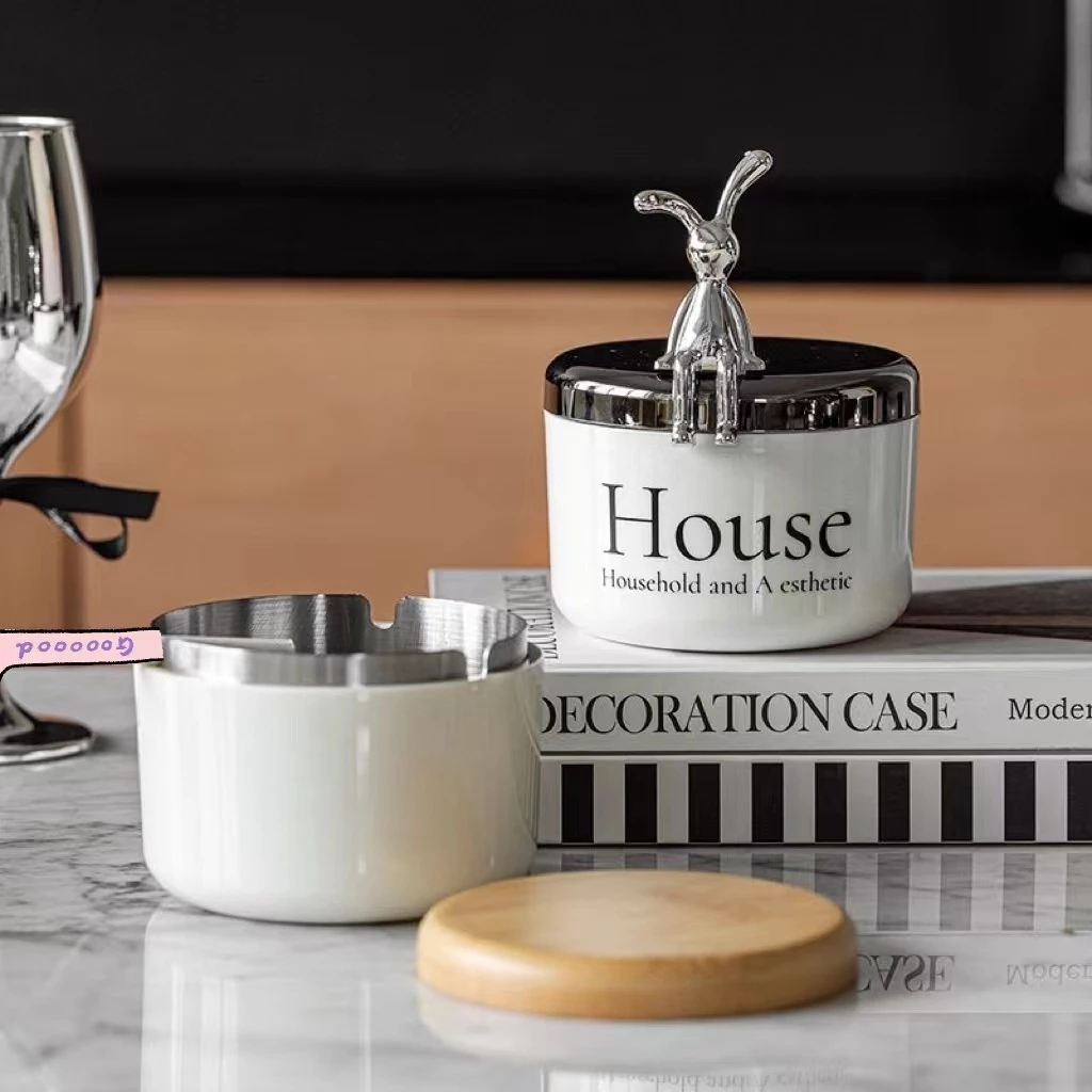 زیر سیگاری طرح House درب استیل