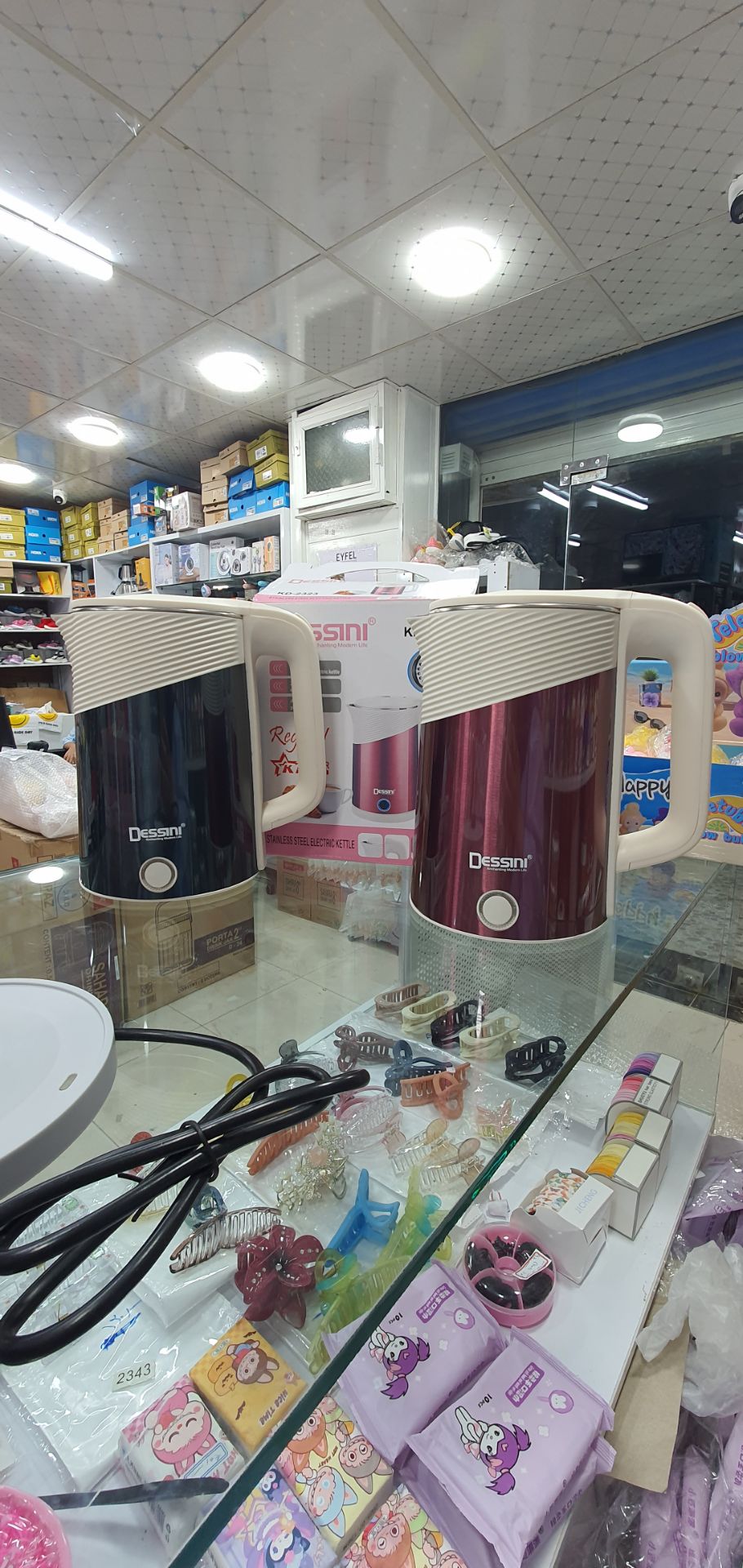 کتری برقی دسینی DESSINI بدنه فلز دوجداره داخل استیل
